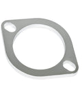 Badass Three Inch Two Bolt Exhaust Flange Connection Kit With Sealed Chrome Gaskets And Heavy Duty Hex Nuts, chrome flange, 3 inch size.