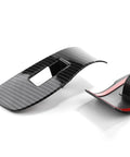 Mazda CX 30 Interior Upgrade Armrest Cover And Window Lift Down Control Panel Trim Kit For Mazda 3 And CX 30 Models 2020 To 2026 Left Hand Drive Only Easy Install Slick Premium Look And Durable ABS Trim showing carbon fiber finish.