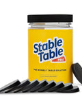 Black Rubber Table Leveler Wedges Set For Restaurant Tables And Home Furniture Three And Three Quarter Inch Anti Slip Non Slip