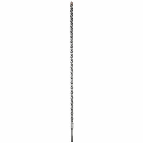 Bulldog SDS Plus Rotary Hammer Bit Half Inch By Twenty Two Inch By Twenty Four Inch For Anchoring And Through Hole Concrete Drilling With Tough Carbide Tip For Long Life And Heavy Duty Masonry Jobs