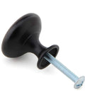 25 Pack Round Cabinet Knob Pulls For Kitchen And Bath 30mm Oil Rubbed Bronze Durable Drawer Cupboard Knobs Solid Construction