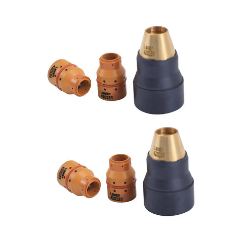Swirl Ring And Retaining Cap Replacement Kit For Hypertherm PMX 30 Air Plasma Cutting Torch Consumables Includes 2 Swirl Rings And 1 Retaining Cap OEM Quality Pro Grade