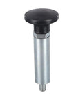 Spring Loaded Fitness Equipment Pull Pin Plunger Pin For Gym Machines Heavy Duty Steel Reset Accessory 10x73mm, silver and black design