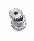 2 Speed Hi Low Metal Double Gear Set For CJ0618 Series Mini Lathe Metal Cutting Machine Durable 45 Carbon Steel Module M2.25 Precision Gearing For DIY Shop Projects, stacked steel gears