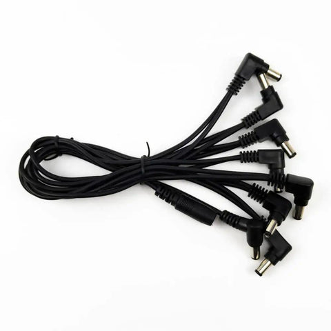 1 To 8 Way Daisy Chain Guitar Pedal Power Cable For 9V Supply Power Up Eight Effects At Once High Conductivity Copper Core