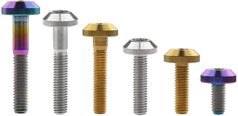 Premium Gold Titanium Hex Bolt Kit For Motorcycle And Bicycle Track Ready Fasteners M8x30mm assorted colors screws