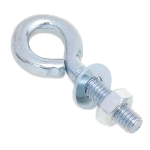 One Quarter Inch By One Foot Marine Grade Carbon Steel Eye Bolts With Nut Set Of Twelve Shoulder Lifting Ring Hardware For Outdoor Use