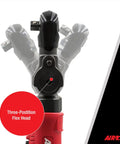 One Quarter Inch Flex Head Air Ratchet Wrench With Three Position Head, 240 RPM, 35 Ft Lbs Torque, Three-position flex head