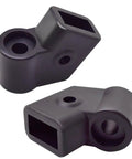 Set Of 2 Replacement Wheel Couplings For Shopping Carts And Utility Carts With 360 Swivel Wheels, black heavy-duty plastic parts