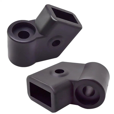 Set Of 2 Replacement Wheel Couplings For Shopping Carts And Utility Carts With 360 Swivel Wheels, black heavy-duty plastic parts
