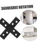 Hidden Pivot Hinges 2 Pack Stainless Steel Concealed Door Hardware For Secret Doors And Cabinets Perfect For Swing Doors
