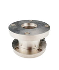 Front view of Heavy Duty Double Flange Static Torque Sensor And Tester, Precision 0.1 to 0.5 Percent Full Scale, 1000 to 5000 N m Capacity, Alloy Steel Build, Industrial Grade Torque Tester For Calibration And QC.