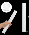 Three Pack 12 Inch Acetal Copolymer Rods For Non Marring Fixtures, Bushings And Spacers, White Solid Plastic Rod Stock, 1.57 Inch Diameter, Ideal DIY Gearhead Grade Material For Pro Projects. 12in white rod, 1.6in diameter