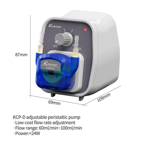 Kcp Peristaltic Pump 24V Dc, Variable Flow Rate Controller 50-100Ml Min, Compact Liquid Transfer Device For Homebrews, Labs, And DIY Fluid Projects With Easy Tubing Replacement