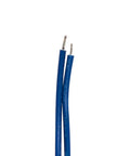 Close-up of blue wires from 12V DC Electric Lifting Magnet Beefy 250N Peak Force Electromagnet Solenoid With 185N Holding
