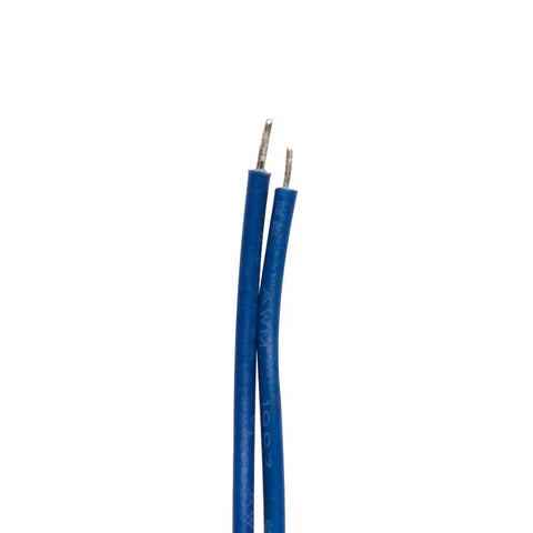 Close-up of blue wires from 12V DC Electric Lifting Magnet Beefy 250N Peak Force Electromagnet Solenoid With 185N Holding