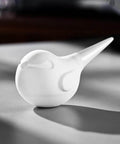 White Dope Bird Inspired Coffee Air Blower Air Duster For Espresso Machines And Delicate Electronics, sparrow design with silicone nozzle