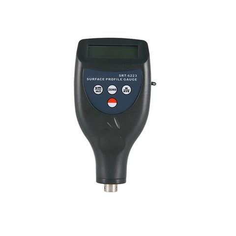 Pro Grade Digital Roughness Tester And Surface Profile Gauge With Separate Cabled Probe For Blast Cleaned Surfaces, 0-800 Micrometers And 0-29.5 Mils Range, Tungsten Carbide Tip Lasts 20k Readings, Rugged On The Go, front view