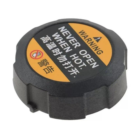 Oem Grade Cooling System Cap For 2016 2021 Hyundai Kia Elantra Tucson Kona Ioniq Veloster 25330D3000 black coolant cap with warning label