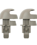 2 Pack Sun Visor Holder Retainer Clip 5GE11TL2AA in silver for Dodge Dakota 2000-2003 and Dodge Durango 2001-2003