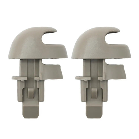 2 Pack Sun Visor Holder Retainer Clip 5GE11TL2AA in silver for Dodge Dakota 2000-2003 and Dodge Durango 2001-2003