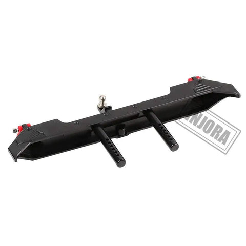 Metal RC Rear Bumper For 1 To 10 Scale Crawler Axial SCX10 III AXI03007 Black, showing heavy-duty aluminum construction