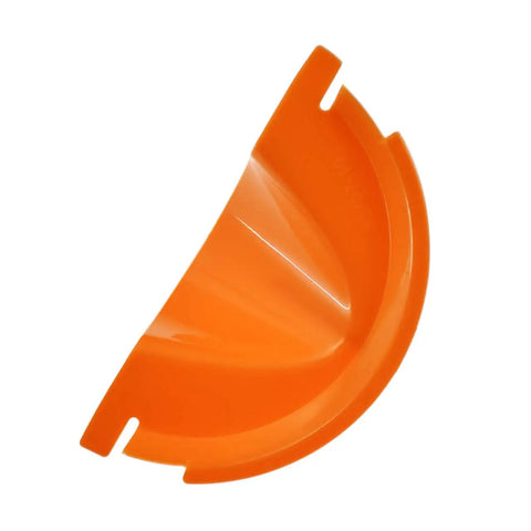 Orange funnel from Spill Free Primary Oil Fill Funnel Kit With Oil Filter Wrench, 4 Piece Orange Set For Harley Evolution 1340 1999 2000