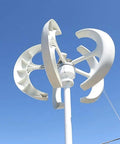 Vertical Wind Turbine Generator Kit Ready-To-Go 400W 600W 800W 1000W 1200W for 12V/24V Off-Grid Power, Compact Home Windmill