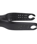 Electric Scooter Front Fork Cover ABS Front Fork Protector Replacement Shell with Impact Guard, side view, black