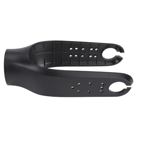 Electric Scooter Front Fork Cover ABS Front Fork Protector Replacement Shell with Impact Guard, side view, black
