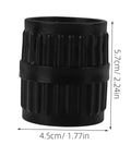 Black plastic part from 2 Pack Deburring Tool Inner And Outer Reamers For Water Pipes Portable Tubing Reamer, shown with dimensions.