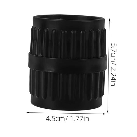 Black plastic part from 2 Pack Deburring Tool Inner And Outer Reamers For Water Pipes Portable Tubing Reamer, shown with dimensions.