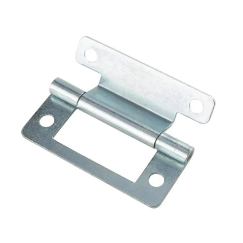 Close-up of durable metal hinge from 2 Pack Folding Hinges For Cabinets And Doors With Soft Close Hydraulic Damper