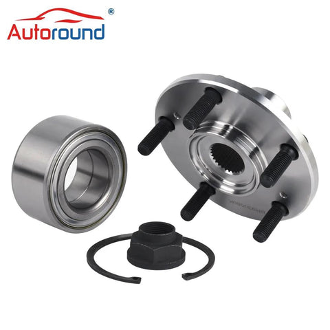 Pair BR930580K Front Wheel Bearing And Hub Assembly For Honda CR V 2002 2006 And Element 2003 2011 Fits 5 Lug 4 Point 5 Bolt Circle