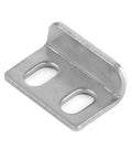 Stainless steel mounting bracket for Five Piece Push Button Boat Door Latch Set, Black Plastic Glove Box Release Lock