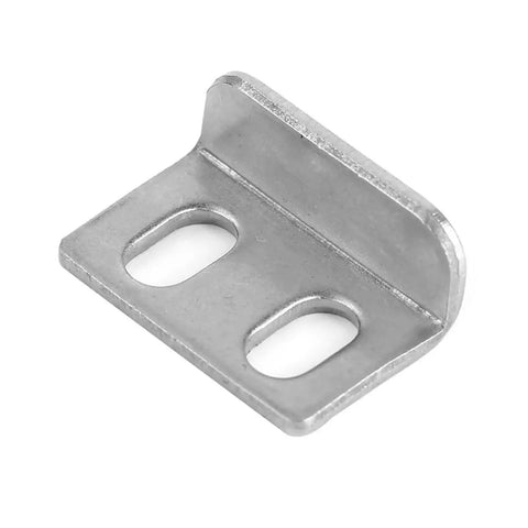 Stainless steel mounting bracket for Five Piece Push Button Boat Door Latch Set, Black Plastic Glove Box Release Lock