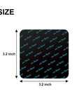 Square 3.2 inch black gripper pad for 12 Pcs Grippers For Hardwood Floors, Double Sided Reusable Under Carpet Tape, Anti Slip Rug Pads.