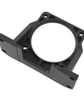Amazon motor mounting bracket for 180W-370W AC gear reducer; aluminum alloy, 4-hole base, front view