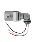 1 Pack Outdoor Photocell Sensor For Lights 120VAC Dusk To Dawn Switch IP54 Waterproof All Weather Outdoor Lighting Sensor For Yard Parking Lot Street Supports Up To 1800W Easy Install, gray wired unit