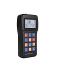 Top Shelf Digital Hardness Tester Portable Handheld Metal Gauge showing readings, designed for steel, aluminum, and copper use.