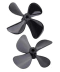 High Thrust 60mm RC Boat Propeller Set For 4mm Shaft Black Plastic Underwater Propellers For RC Submarine And Boat Refitting Durable Easy Install Replacement Pair