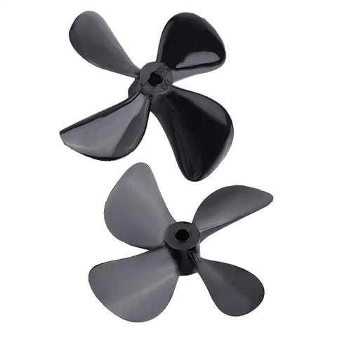 High Thrust 60mm RC Boat Propeller Set For 4mm Shaft Black Plastic Underwater Propellers For RC Submarine And Boat Refitting Durable Easy Install Replacement Pair