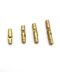 10-Piece Concealed Barrel Hinges For Wooden Cases, Hidden Invisible Copper Hardware, 4mm By 25mm, Pure Copper Furniture Hinges Set.