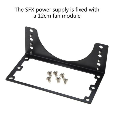 Internal DIY SFX Power Supply Mounting Bracket For 12cm And 14cm Fans Metal Support Stand with screws included