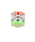 Back view of Red Mushroom Cap Isolation Switch 1NO 1NC Push Button Stop Switch 660V 10A with latching self-lock feature