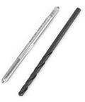 Spiral drill and screw tap from 30 Piece M2.5x0.45 Stainless Steel Thread Repair Kit With Spiral Drill Screw Tap Wrench Break