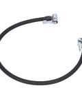 Lightweight Flexible Rubber Air Pump Pipe Inflator Hose 24 Inch Long Double End Connector For Tire Inflation, black hose