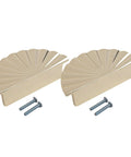Gold Semicircular Cabinet Handle For Wardrobe, Drawer And Door Zinc Alloy Pull Knob, set of 2 with screws, sleek design
