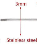 Diagram of Aluminum Big Bore Shocks 85mm for 1/10 RC Crawler with labeled components, materials, and sizes.