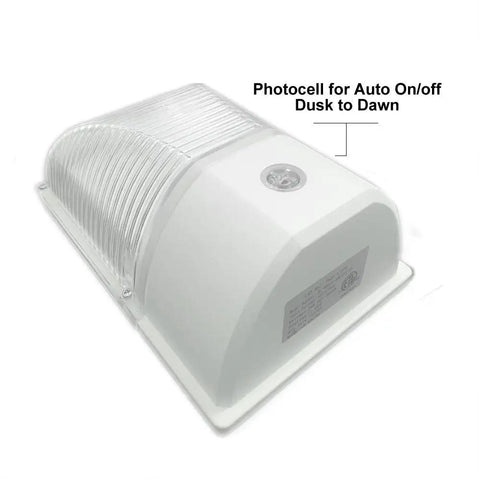 26W 3000LM LED Wall Pack Light 100-277V 5000K Daylight Photocell Dusk To Dawn Outdoor Security Lighting with clear lens